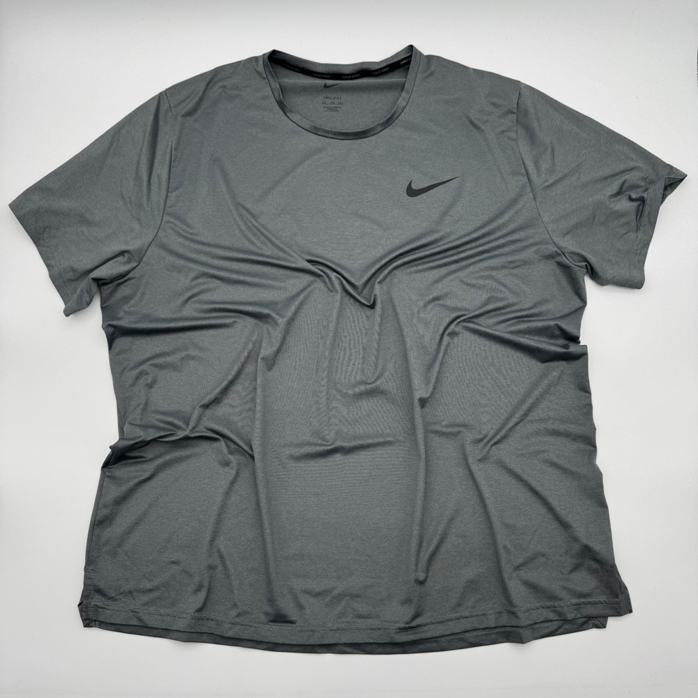Nike Pro Dri-FIT Mens XXL Gray Short Sleeve Training Shirt Performance Tee